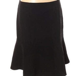 Kasper Black Trumpet Skirt Knee Length Plus